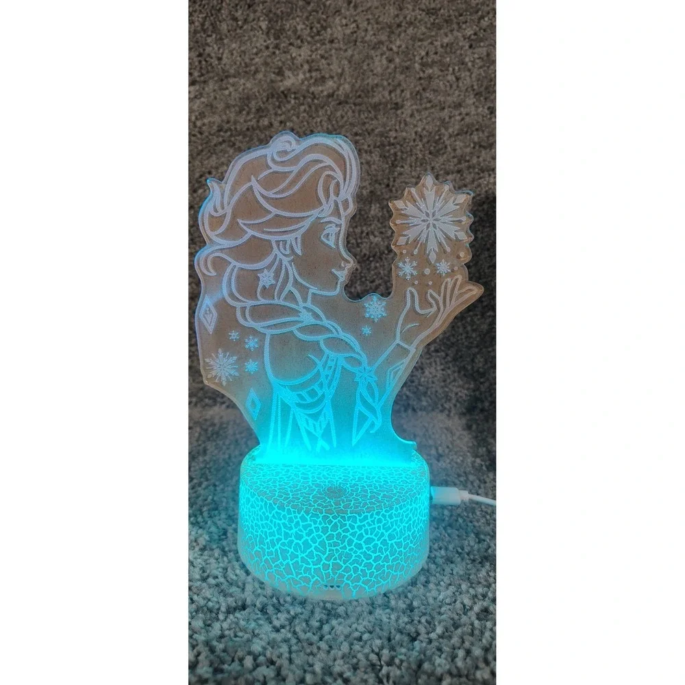 Elsa 3d Creative Desklamp
